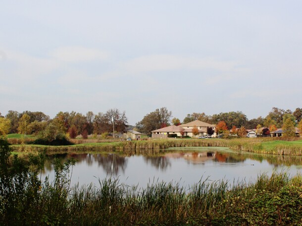 The 18th hole at Castle Oaks Golf Club