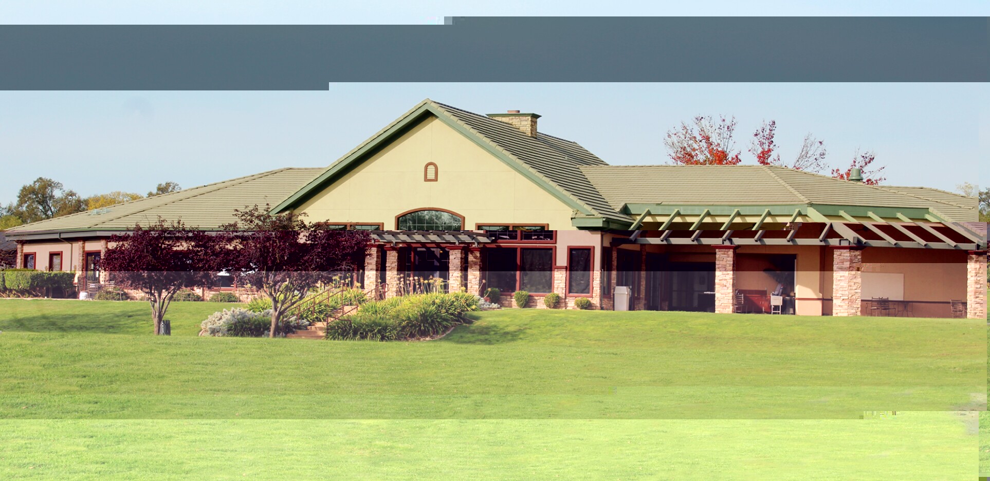 The clubhouse at Castle Oaks Golf Club in Ione, CA